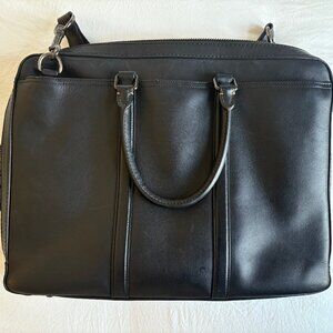 Coach Metropolitan Slim Briefcase – Black Leather – Excellent Condition